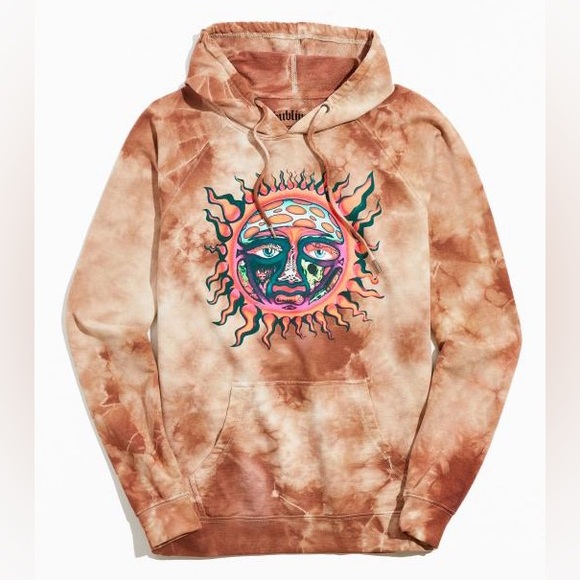 Urban Outfitters Tops - Urban Outfitters Sublime Graphic Band Hoodie Sweatshirt Tie Dye 1995 Tour Size M